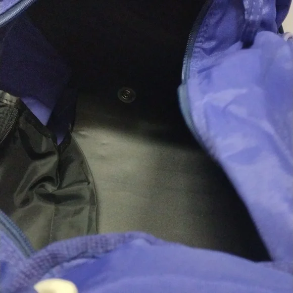 Purple Travel Gym Bag with Shoulder Strap - Picture 12 of 13
